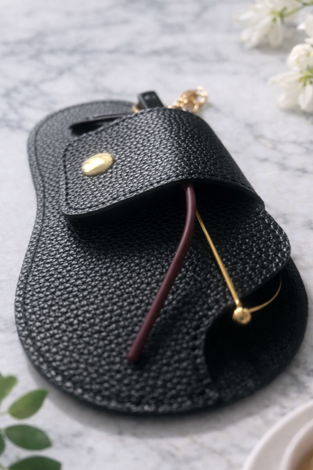 Black with Gold Hardware