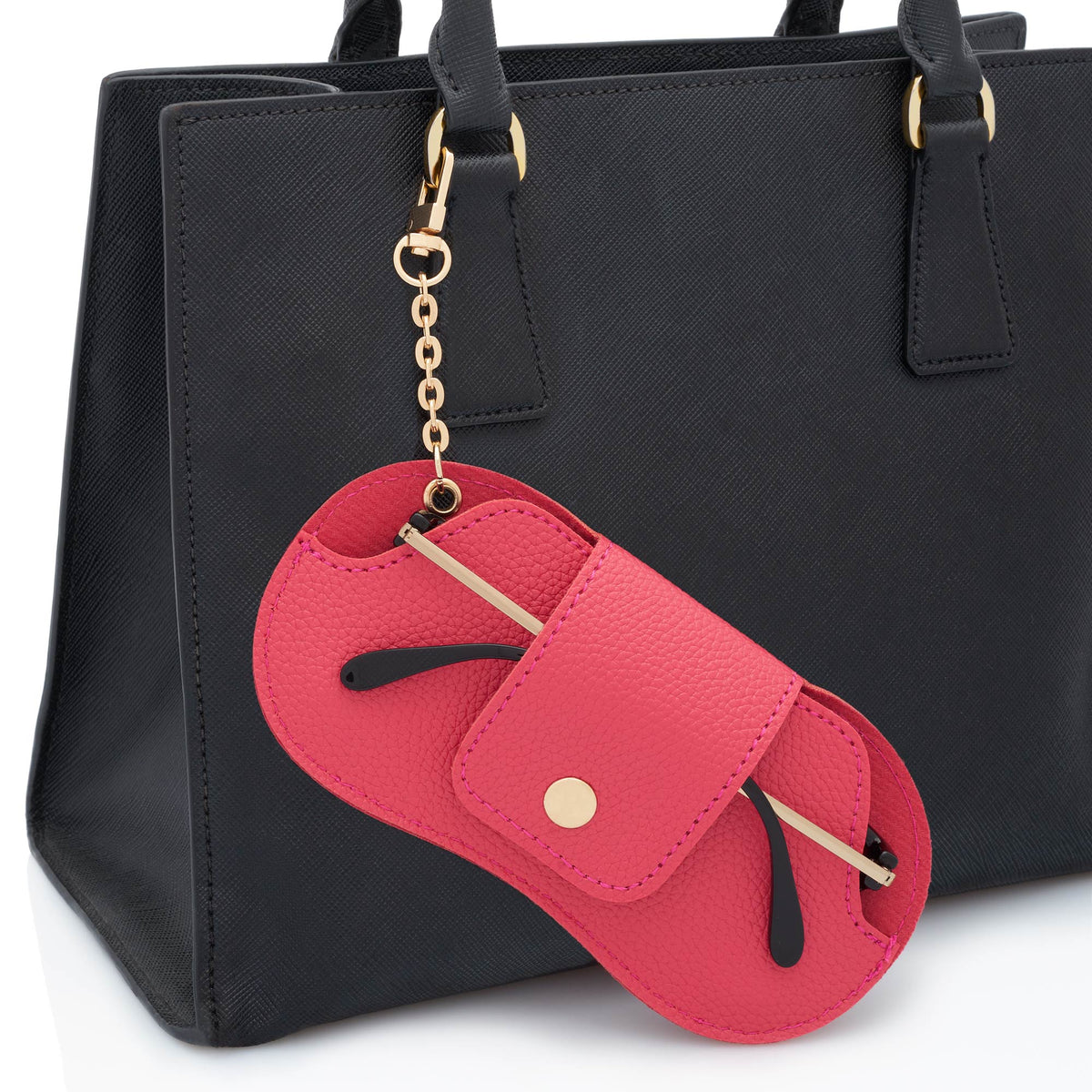 Hot Pink with Gold Hardware