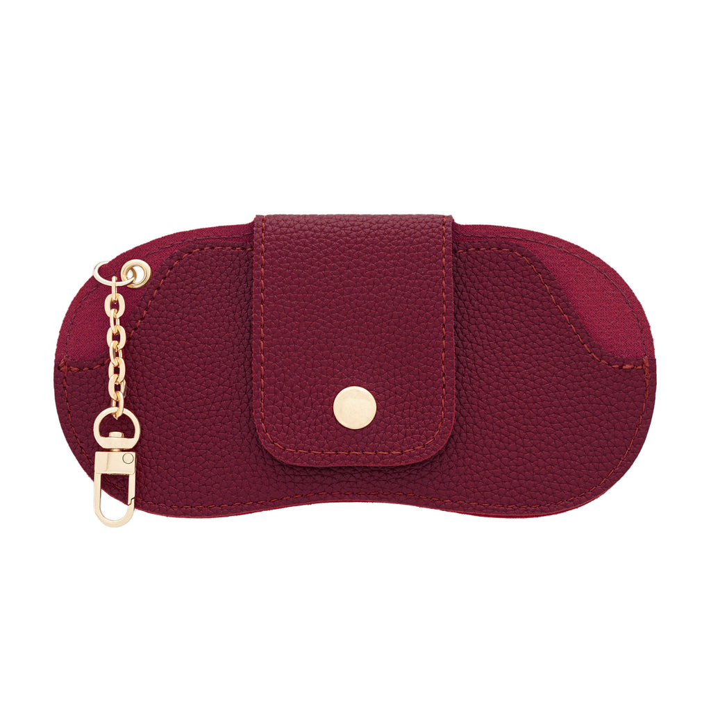 Burgundy with Gold Hardware