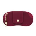 Burgundy with Gold Hardware