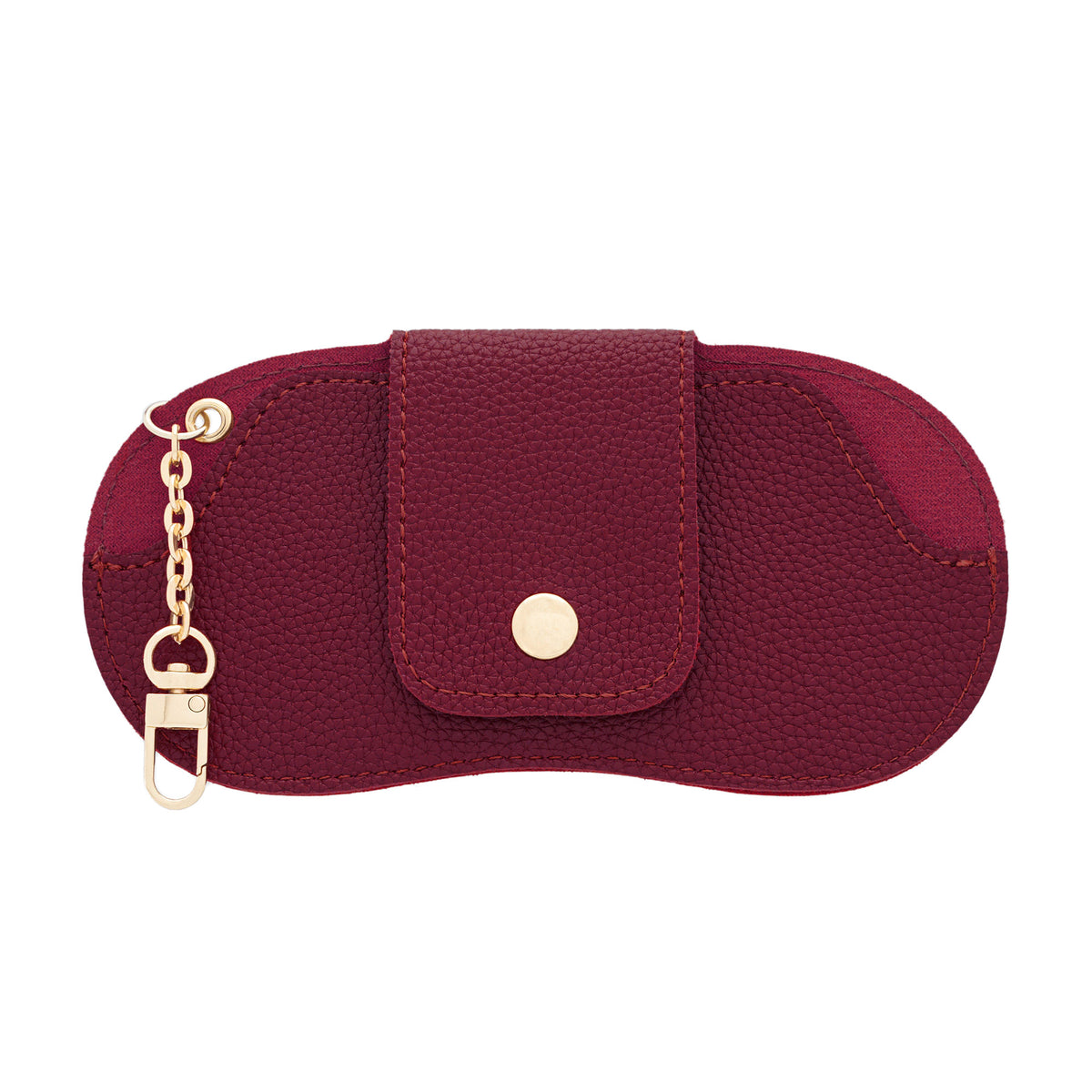 Burgundy with Gold Hardware