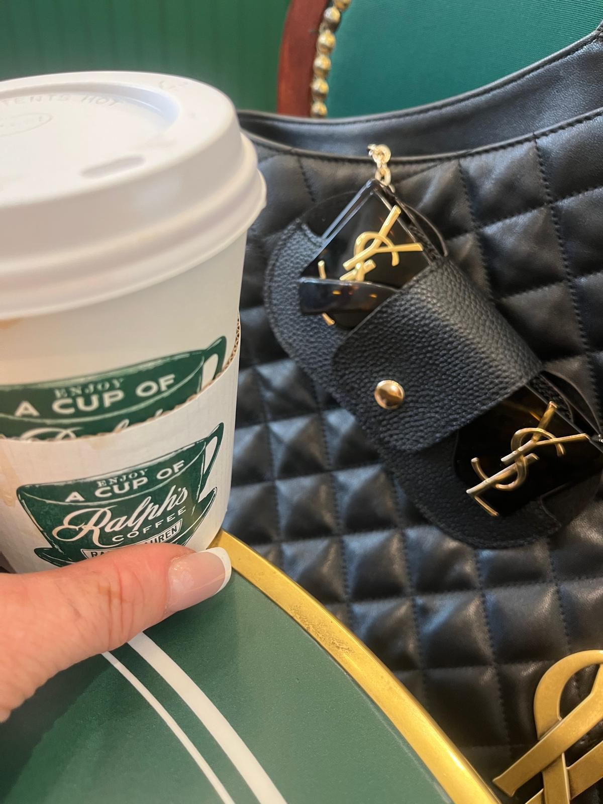 Black with Gold Hardware